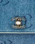 CHANEL Denim Matelassé Shoulder Bag
