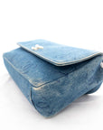 CHANEL Denim Matelassé Shoulder Bag