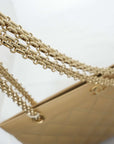 CHANEL 2000-2002 Matelassé Chain Tote Bag/Shoulder Bag
