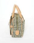 CHRISTIAN DIOR Mini Double Canvas Green Trotter PZ0701 Saddle Bag