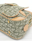 CHRISTIAN DIOR Mini Double Canvas Green Trotter PZ0701 Saddle Bag