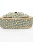 CHRISTIAN DIOR Mini Double Canvas Green Trotter PZ0701 Saddle Bag
