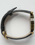GUCCI GP/Leather Sherry Line 30mm Quartz Black Dial Watch