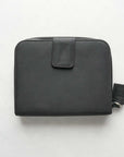 PRADA Nylon Round Zip Compact Wallet