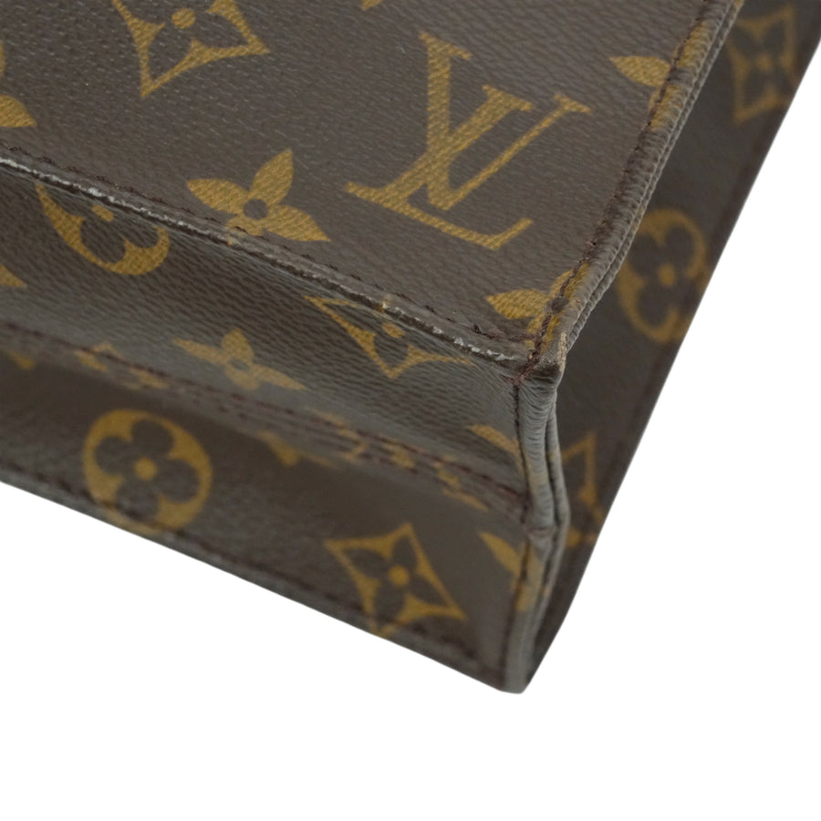 LOUIS VUITTON Monogram Sac Plat Handbag M51140