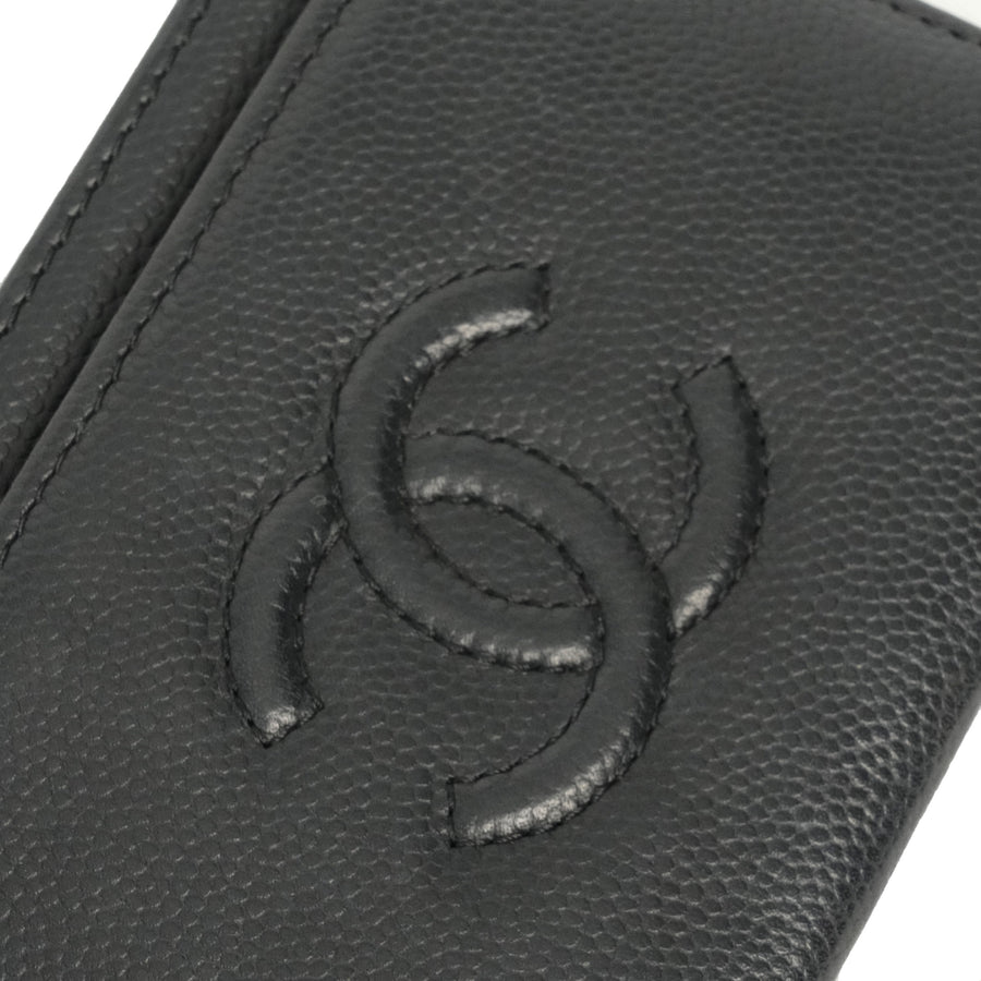 CHANEL Cocomark Caviar Skin Card Case