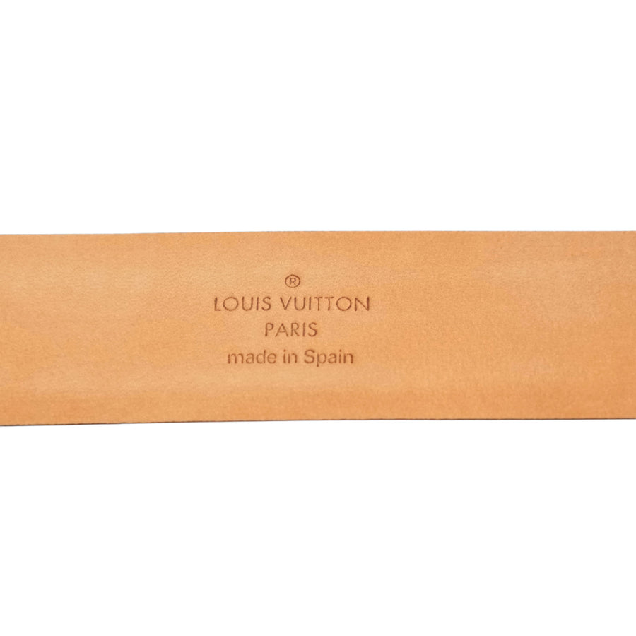 LOUIS VUITTON Noir Ceinture Carré M6805Q Belt
