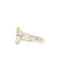 TIFFANY & CO. SV925 K18YG Double Heart Ring
