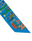 HERMES One Thousand and One H Twilly Scarf