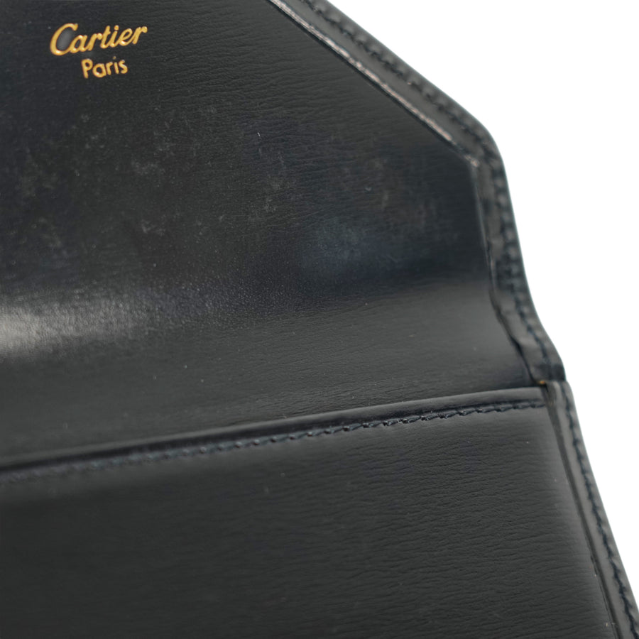 CARTIER Kiss Lock Tri-Fold Wallet