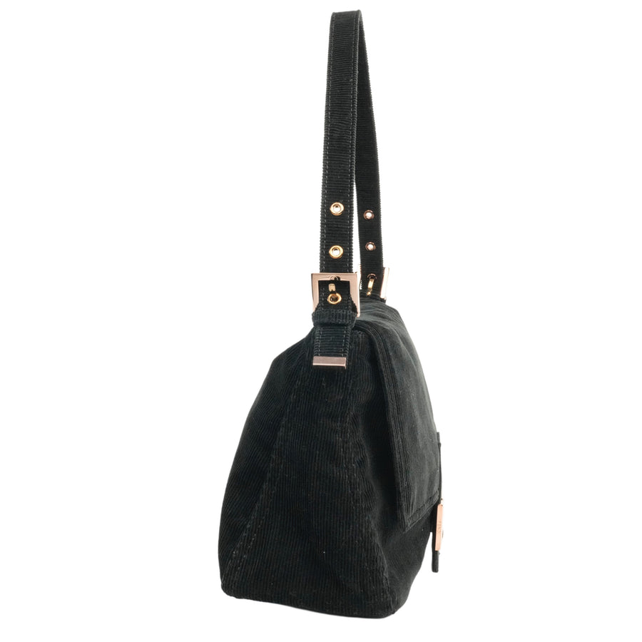FENDI Corduroy Mamma Baguette Shoulder Bag