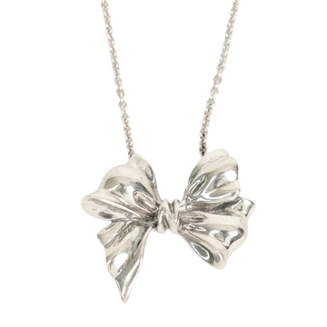 TIFFANY & CO. SV925 House Design Ribbon Necklace