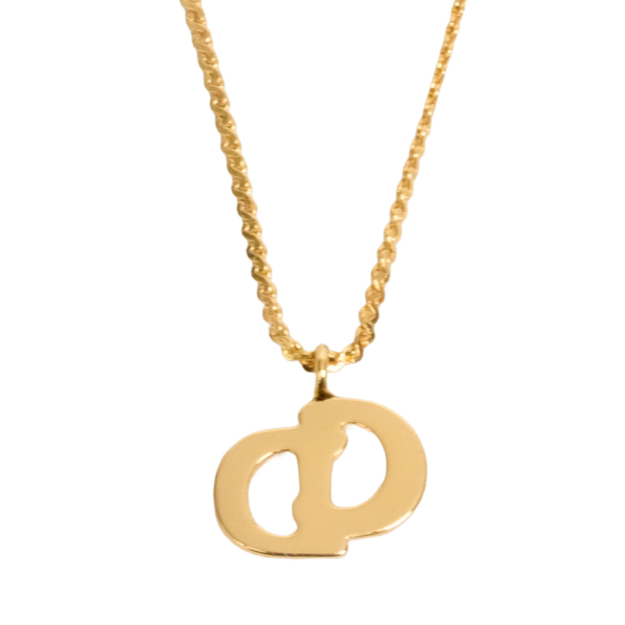 CHRISTIAN DIOR CD Logo Necklace