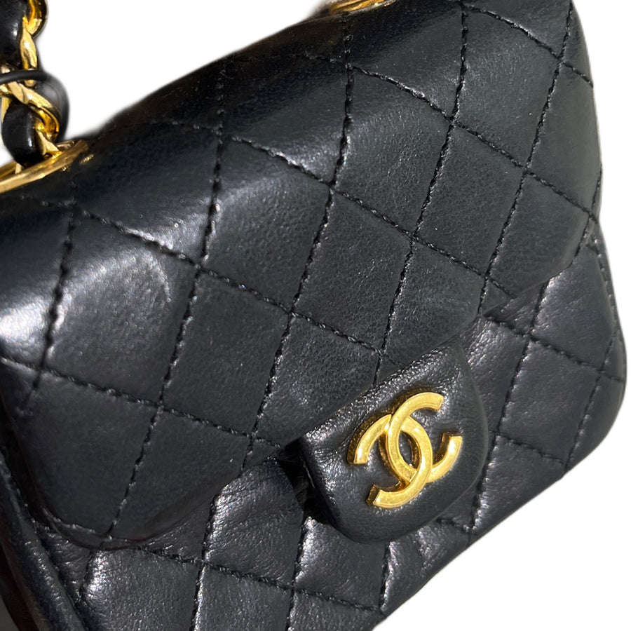 CHANEL Mini Mini Matelassé Lambskin Belt Bag