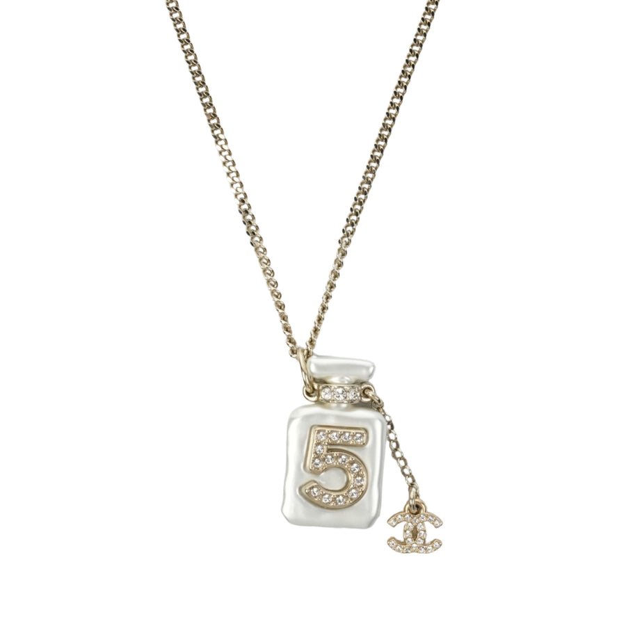 CHANEL Bottle Motif Necklace