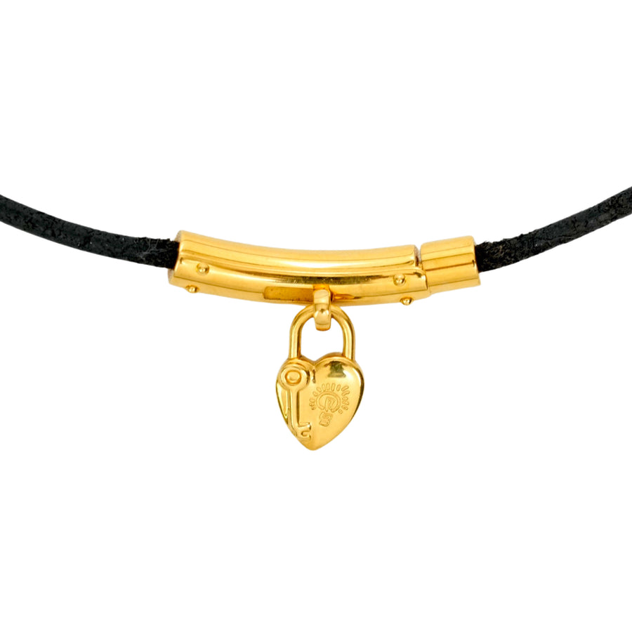 HERMES Vivier Heart Padlock Choker