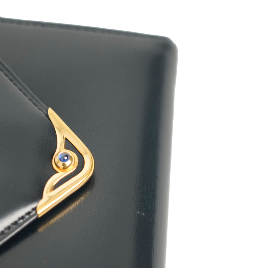 CARTIER Kiss Lock Tri-Fold Wallet