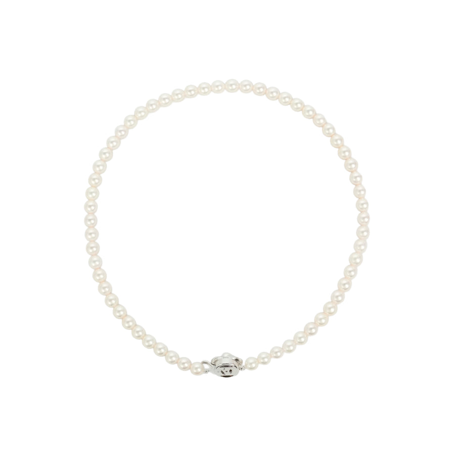 TASAKI Sterling Silver Pearl (Main Stones: 6.5-6.8mm) 30.9g Necklace