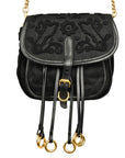 PRADA Embroidered Flower Nylon Shoulder Bag / Waist Bag