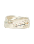 TIFFANY & CO. SV925 1837 Interlocking Circle Double Ring