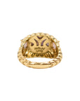 Vintage-Style Rhinestone Adjustable Ring(Gold-Plated Brass)