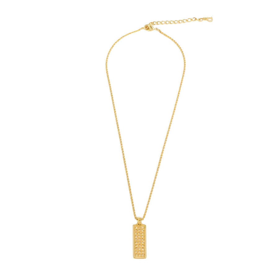 CHRISTIAN DIOR Trotter Line Stone Necklace