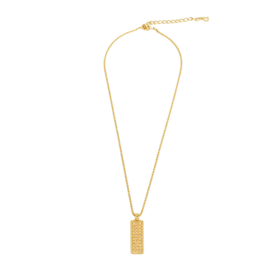 CHRISTIAN DIOR Trotter Line Stone Necklace