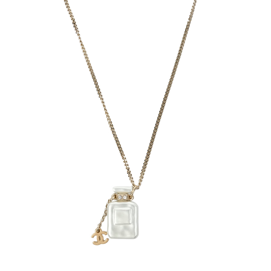 CHANEL Bottle Motif Necklace