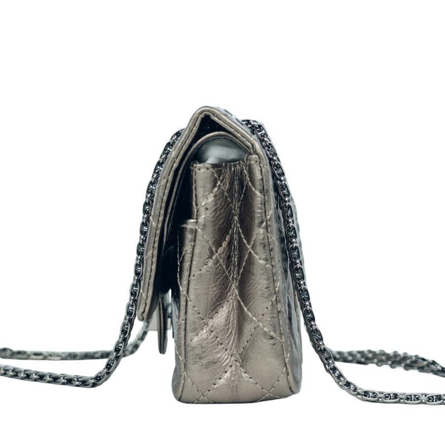 CHANEL 2006–2008 2.55 Matelassé Chain Shoulder Bag
