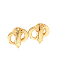 CHRISTIAN DIOR CD Logo Earrings