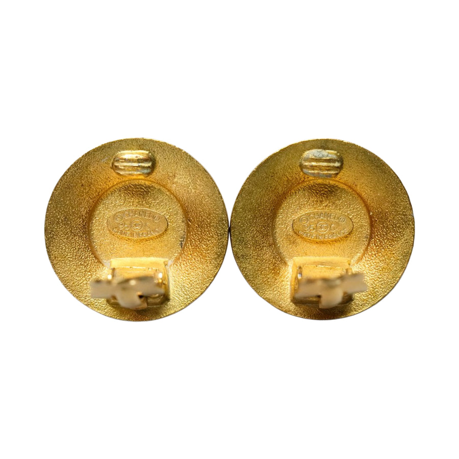 CHANEL 1995 Coco Pink Gold Earring