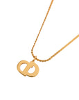 CHRISTIAN DIOR CD Logo Necklace