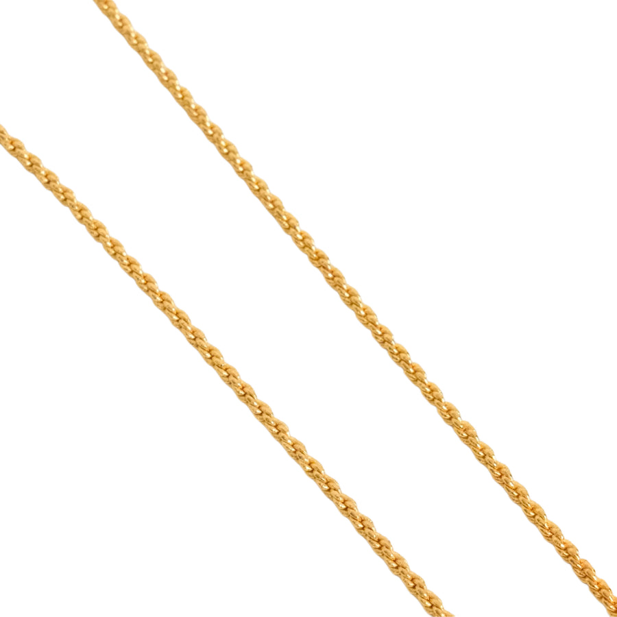 CHRISTIAN DIOR CD Logo Rhinestone Necklace