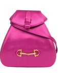 GUCCI Satin Mini Rucksack With Clasp Closure Backpack/Shoulder Bag