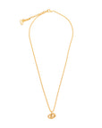 CHRISTIAN DIOR CD Logo Necklace