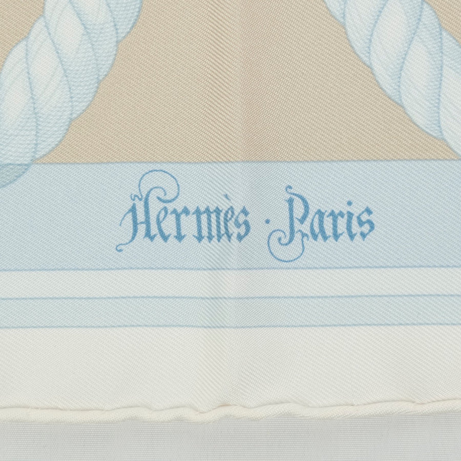 HERMES Silk Carré45 Della Garalleria Scarf