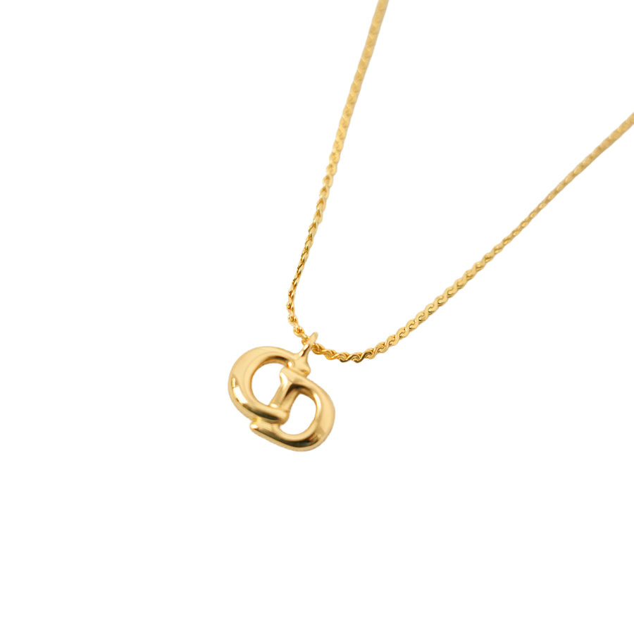 CHRISTIAN DIOR CD Logo Necklace