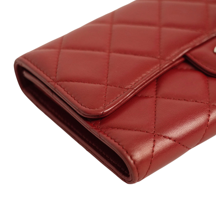 CHANEL Matelasse Coco Mark Tri-Fold Long Wallet