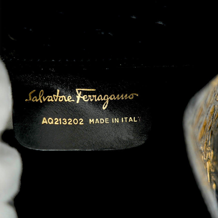SALVATORE FERRAGAMO Vara Mini Chain Belt Bag/Shoulder Bag 2-Way