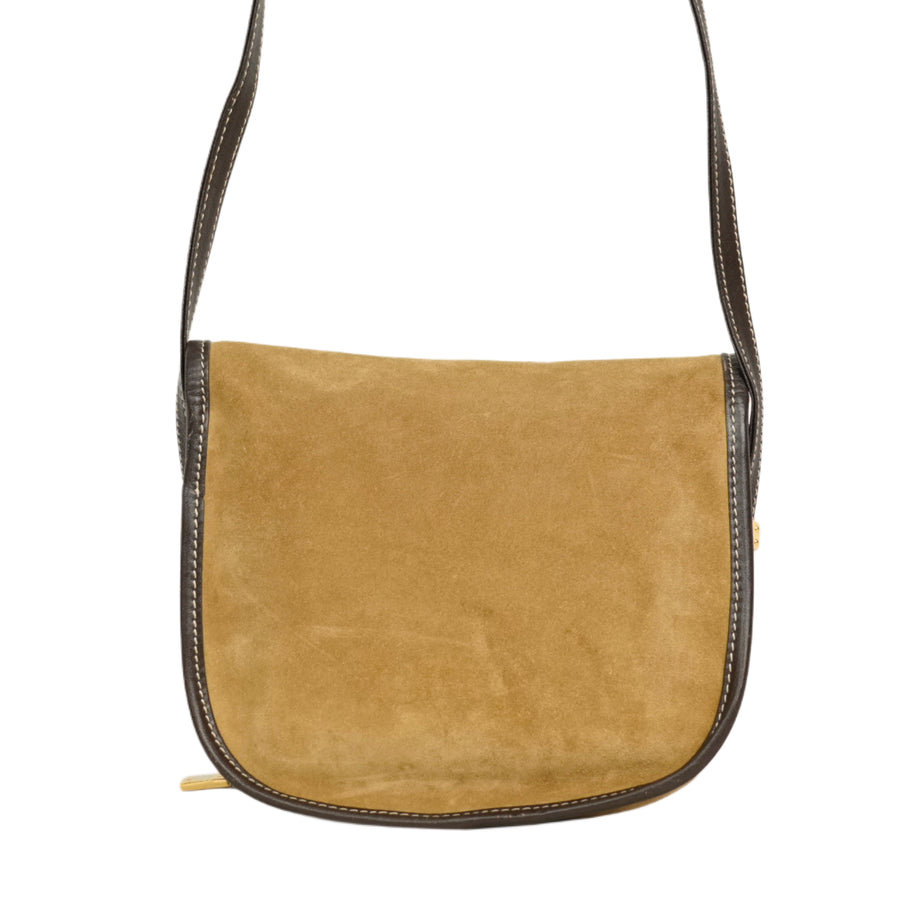 LOEWE  Suede Anagram Shoulder Bag