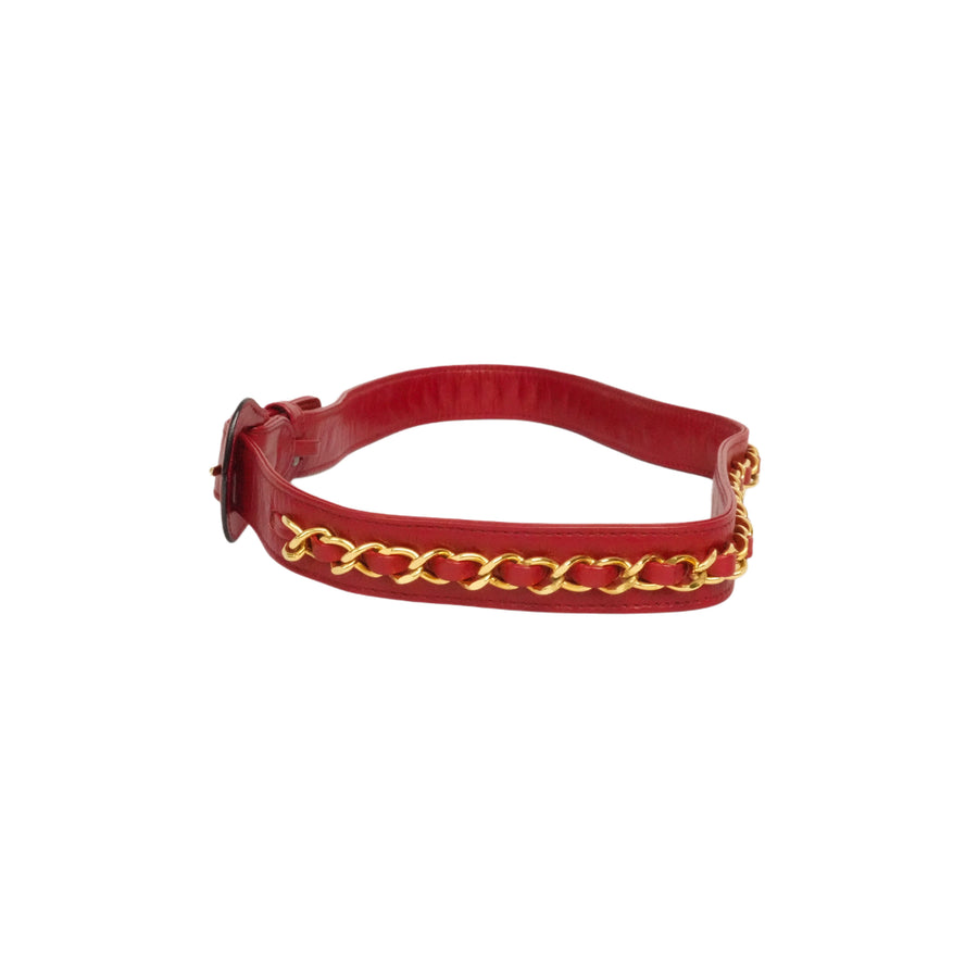 CHANEL Coco Mark Chain Buckle Belt