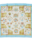 HERMÈS Herbier de Gavarnie "Pressed Flowers of Gavarnie Cirque" Carre 90 Scarf