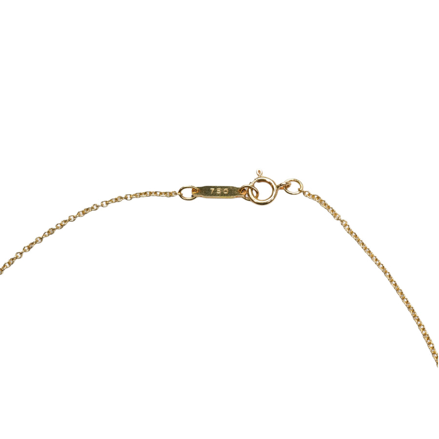 TIFFANY & CO. K18/750 Leaf Diamond Necklace 4.1g