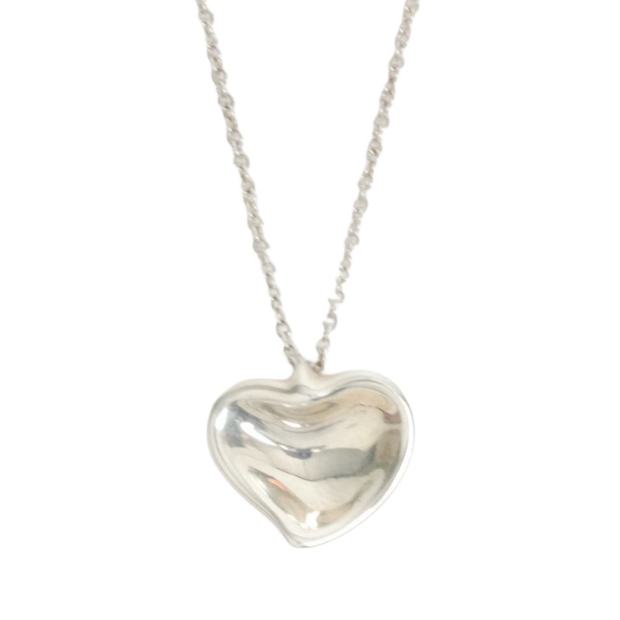 TIFFANY & CO. SV925 Curved Heart Necklace