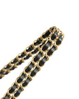 CHANEL 2010–2011 Matelasse Rhinestone CC Logo Chain Shoulder Bag
