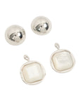 Vintage-Style 2Way Earrings(Rhodium-Plated Brass)