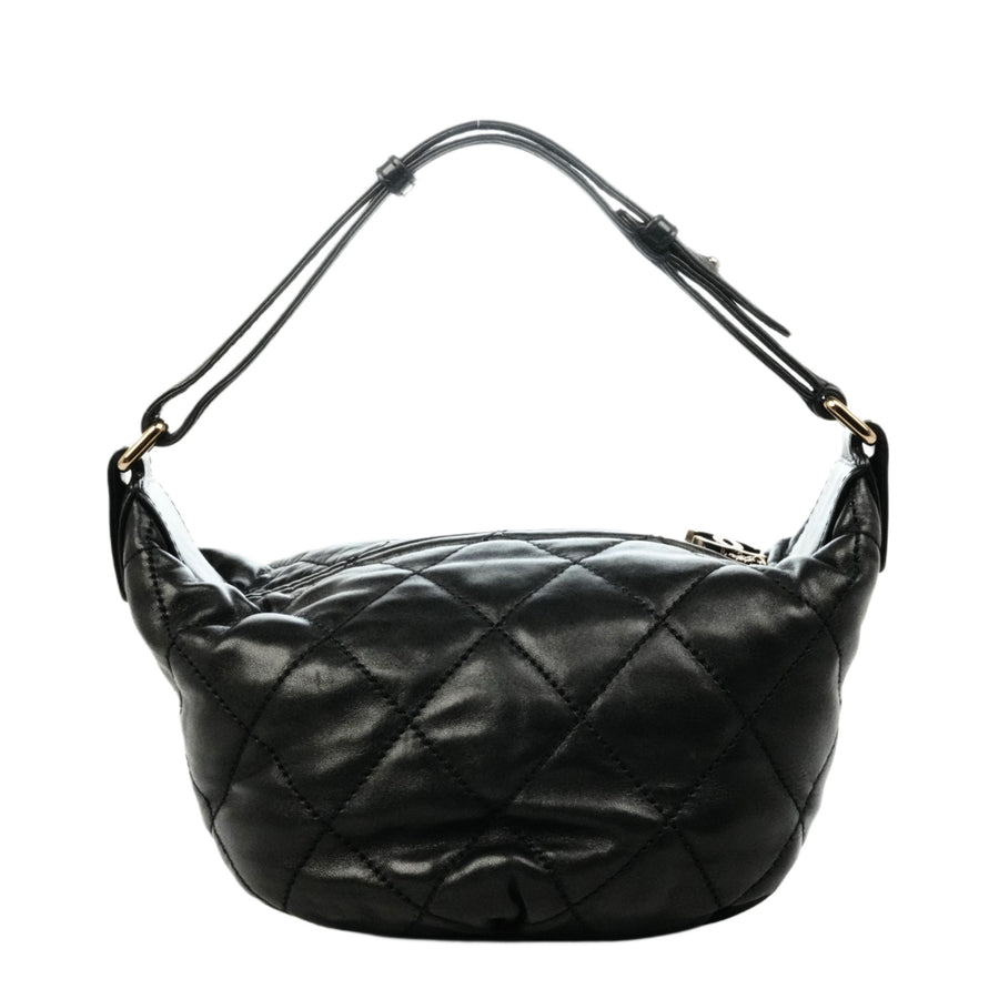 CHANEL 2005-2006 Coco Mark Wild Stitch Lambskin Shoulder Bag