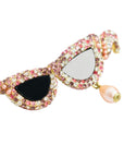 Vintage-Style Sunglasses Rhinestone Brooch