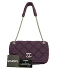 CHANEL 2008–2009 Matelassé Quilted Chain Shoulder Bag