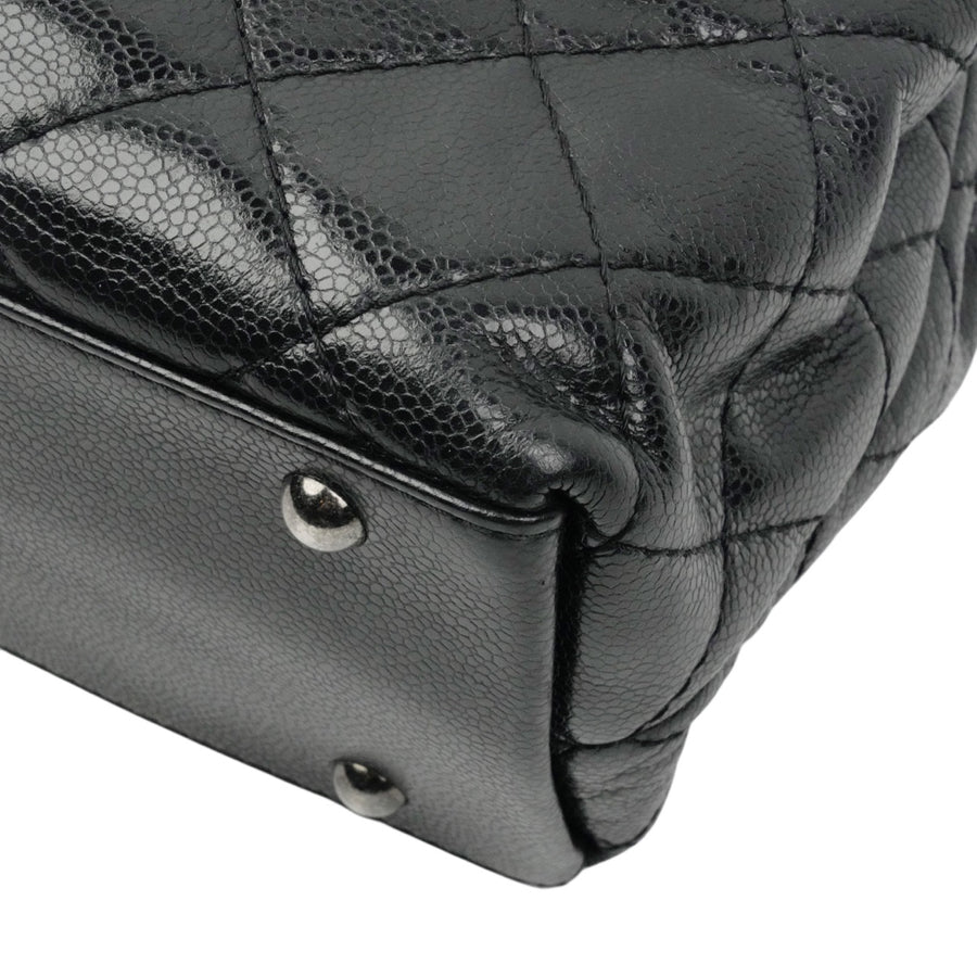 CHANEL 1991–1994 Matelassé Caviar Leather Shoulder Bag